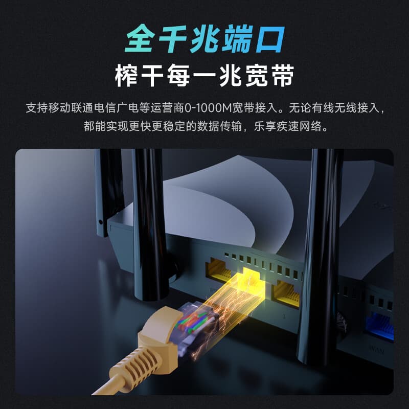 Tenda WiFi6 router Gigabit port home wireless AX1500M wall-penetrating king 5G dual-band routing wholesale 5