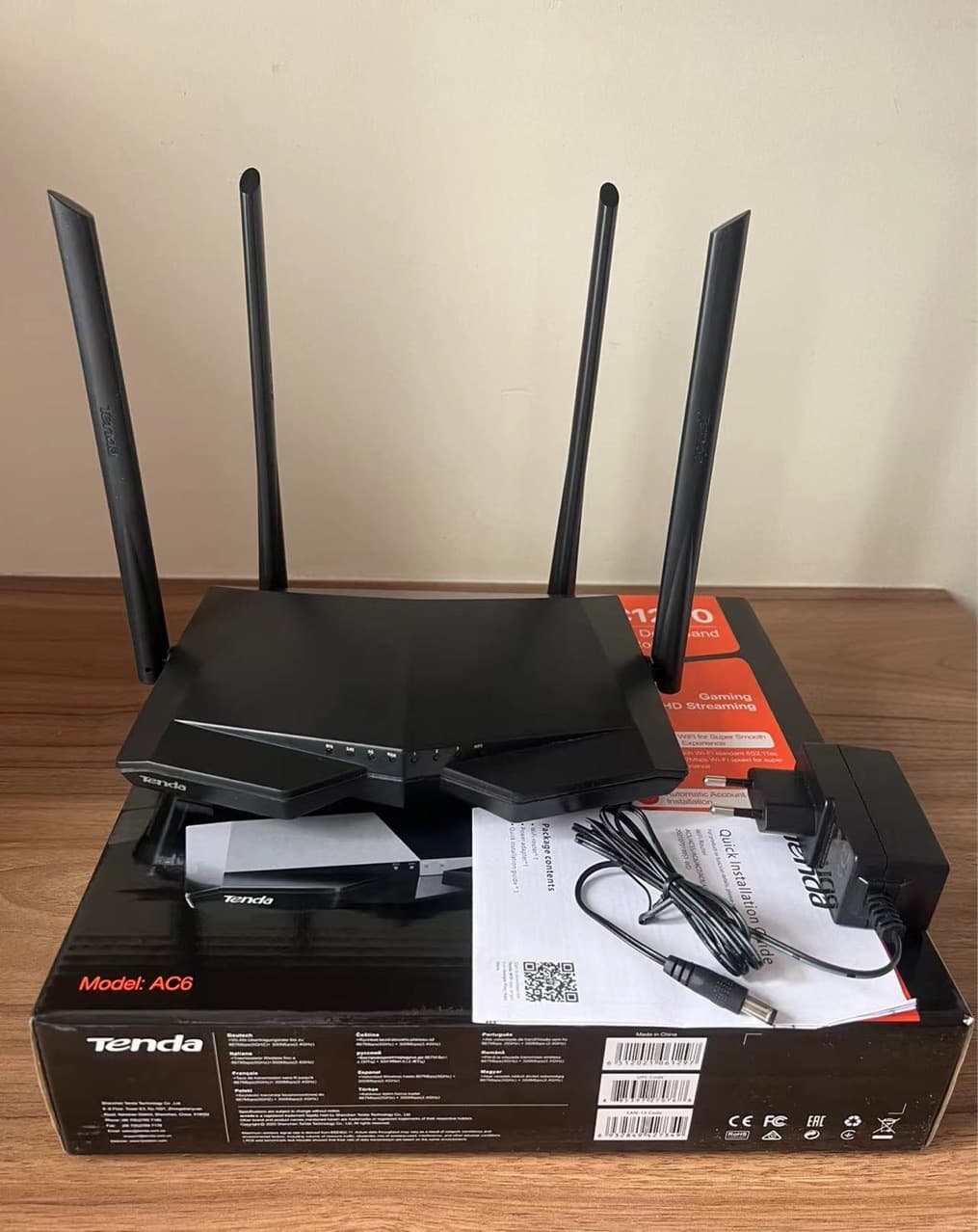 Tenda WiFi6 router Gigabit port home wireless AX1500M wall-penetrating king 5G dual-band routing wholesale 7