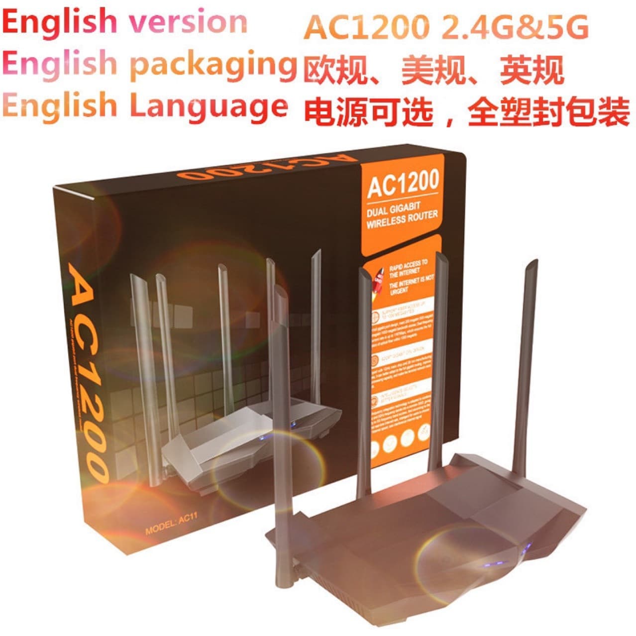 Tenda WiFi6 router Gigabit port home wireless AX1500M wall-penetrating king 5G dual-band routing wholesale 10