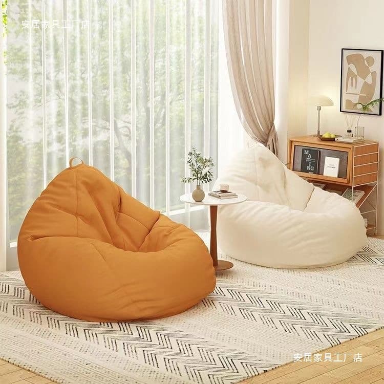 Lazy sofa bean bag living room balcony tatami lounge chair small apartment single modern simple cotton and linen removable and washable 3