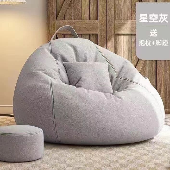 Lazy sofa bean bag living room balcony tatami lounge chair small apartment single modern simple cotton and linen removable and washable 7