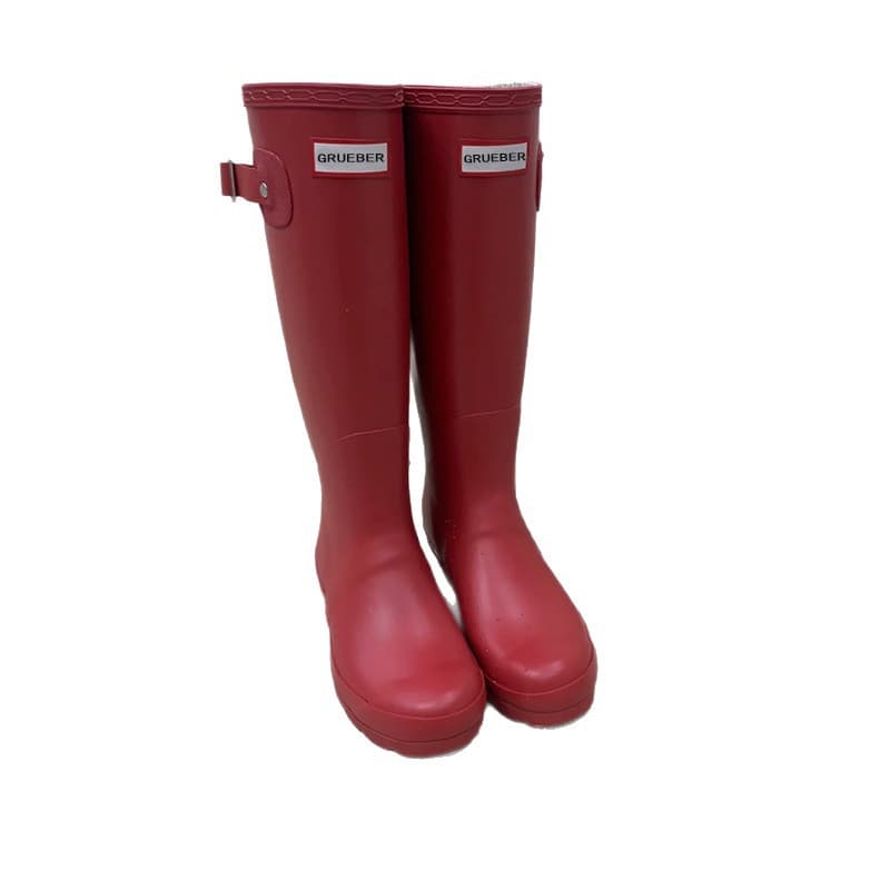 GRUEBER Yi Mengling same style rain boots women's non-slip wear-resistant waterproof shoes outer wear 2025 high boots long boots to keep warm 6