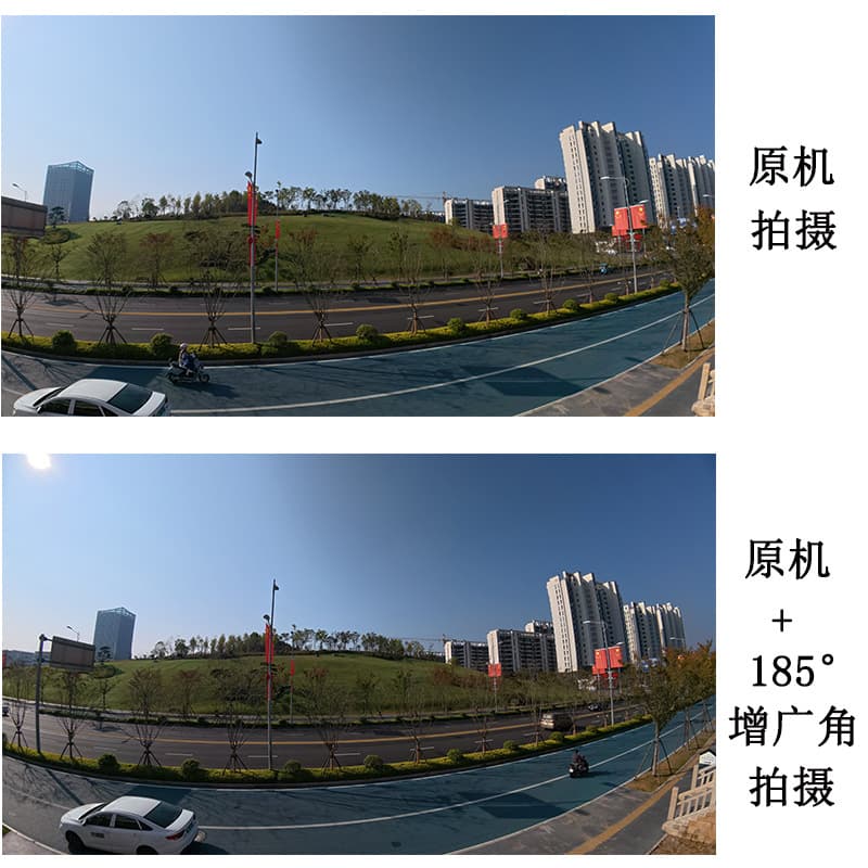 Suitable for DJI Action 6 extender lens 185° viewing angle enlarging lens action camera accessories 4