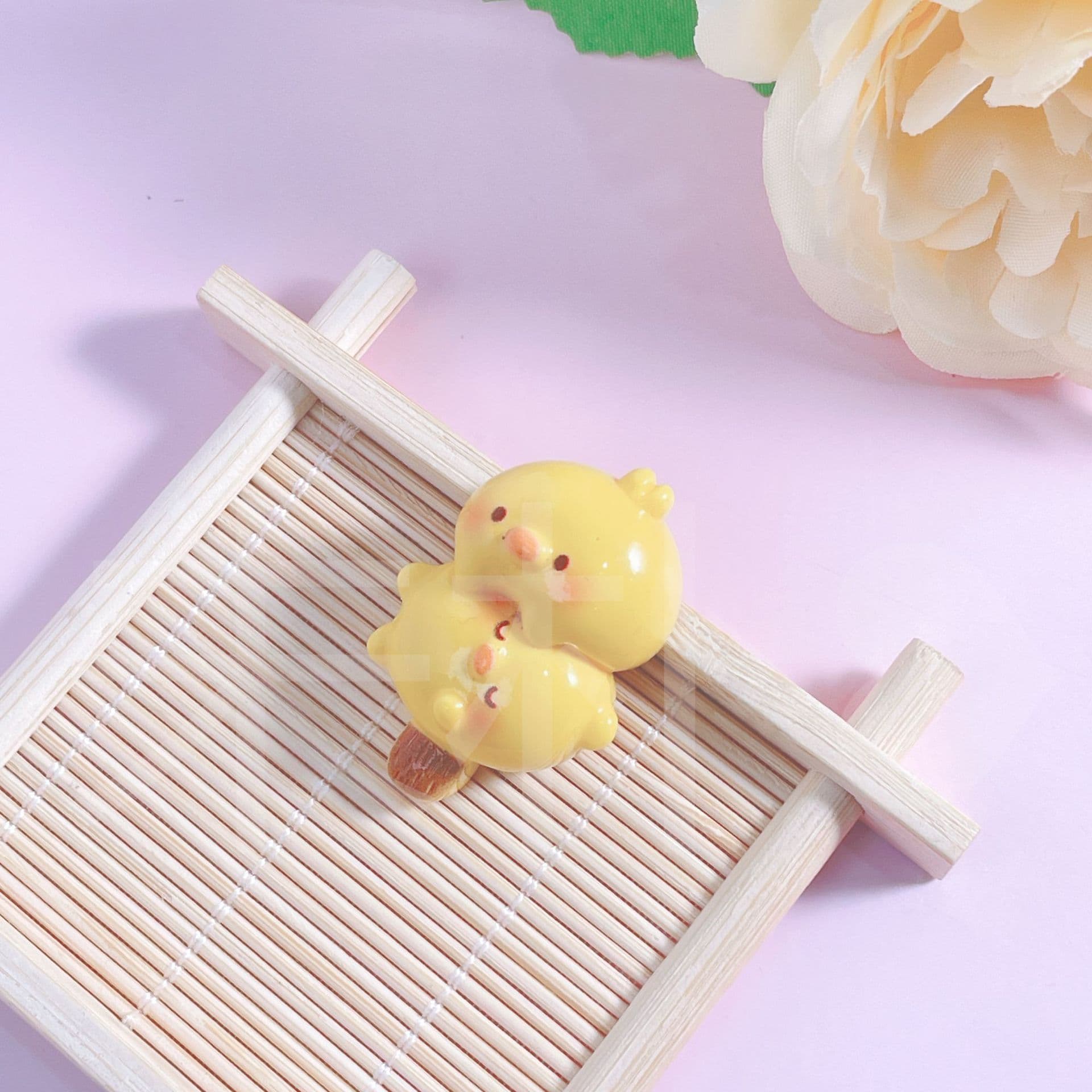 Cute little animal meatballs, skewers, food toys, resin accessories, cream glue diy refrigerator stickers, hair clips, hair rope decorations 6