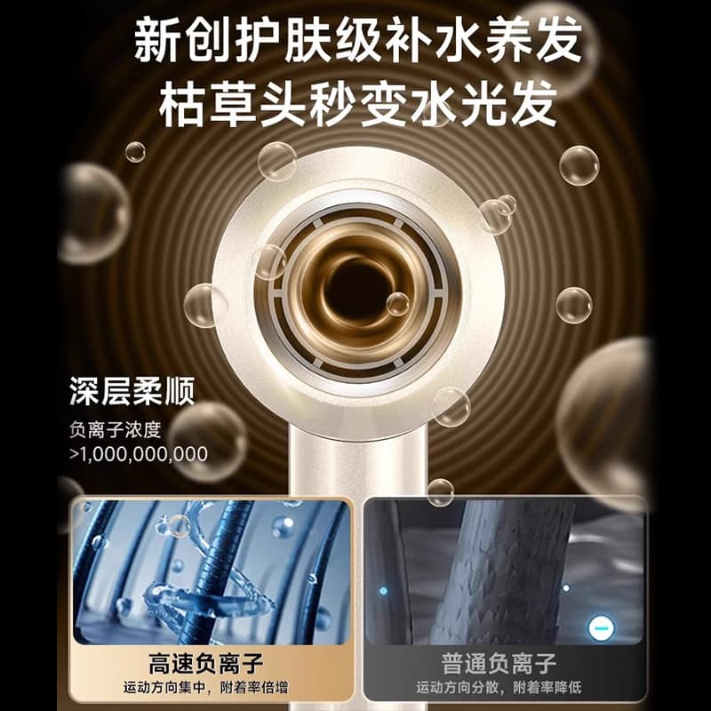 High-speed hair dryer household negative ion hair care quick-drying Huaqiangbei mute hair dryer strong wind force 4