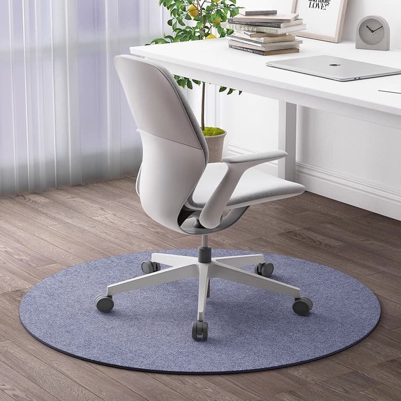 Household round carpet computer chair wear-resistant and dirt-resistant floor protection carpet soundproofing cuttable non-slip study floor mat 1