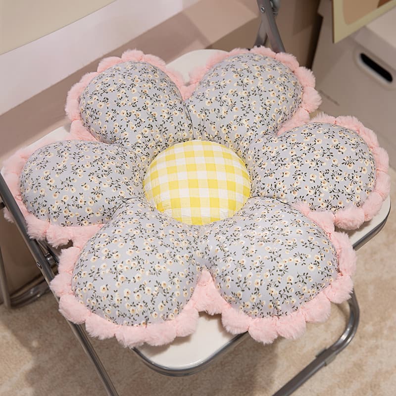 Retro floral fabric flower cushion cushion sofa pillow decoration chair cushion tatami futon bay window cushion 8