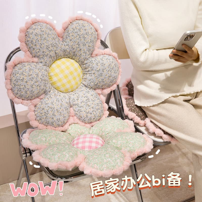 Retro floral fabric flower cushion cushion sofa pillow decoration chair cushion tatami futon bay window cushion 1