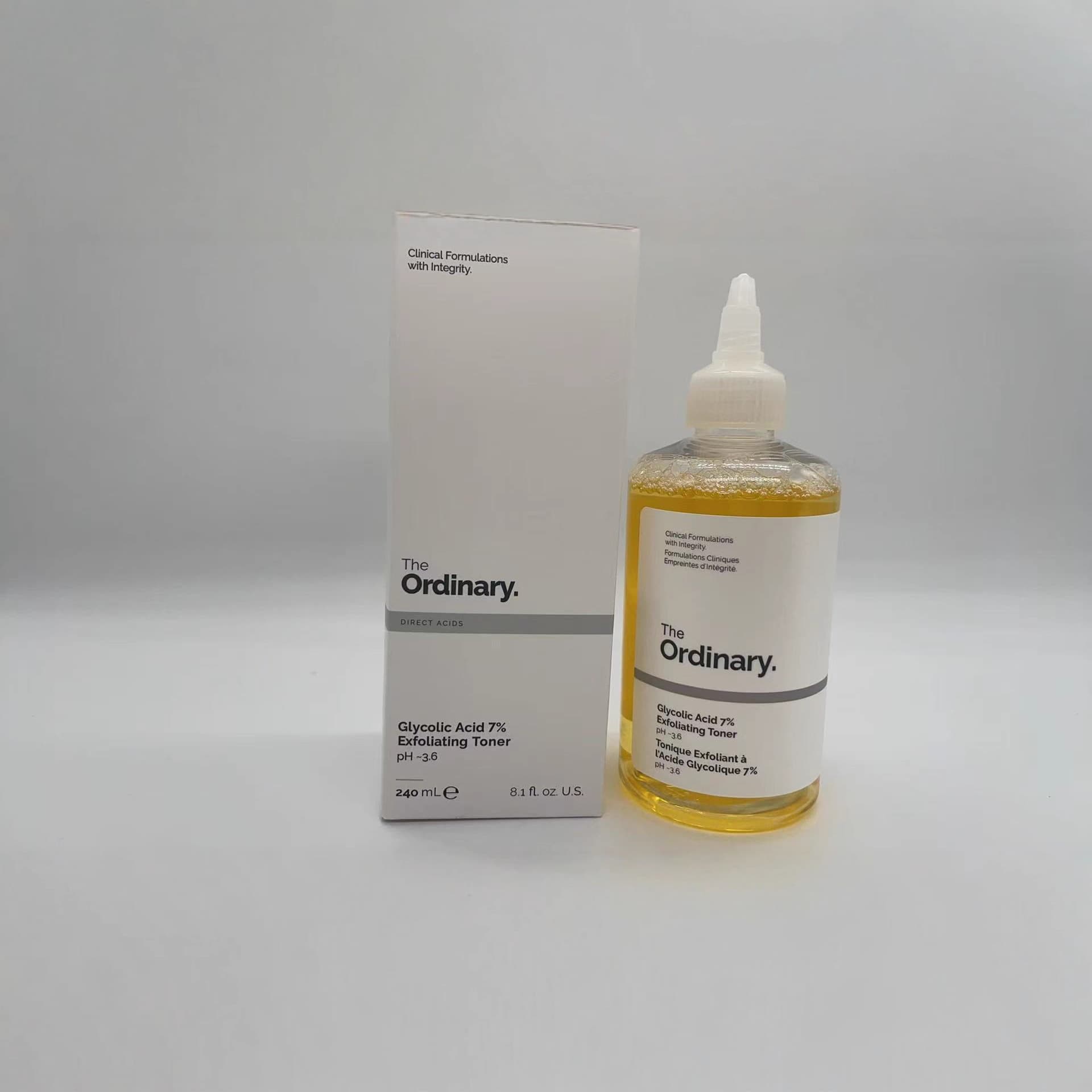 Cross-border double label fruit acid toner 7% glycolic acid glycolic acid lotion 240ml double label 1