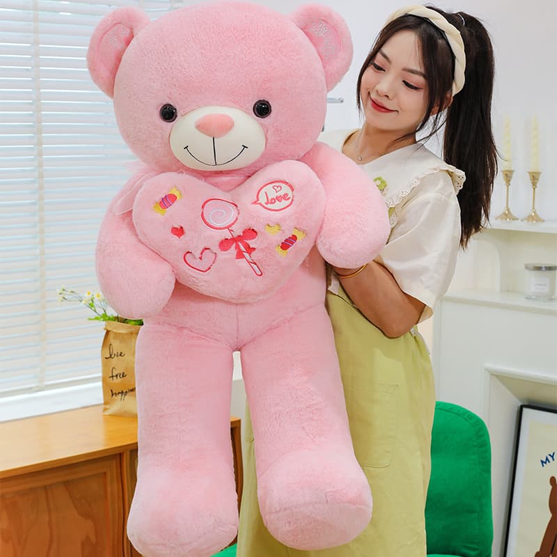 Cross-border hot stuffed teddy bear doll, loving teddy bear doll wholesale large Chinese Valentine's Day gift 1