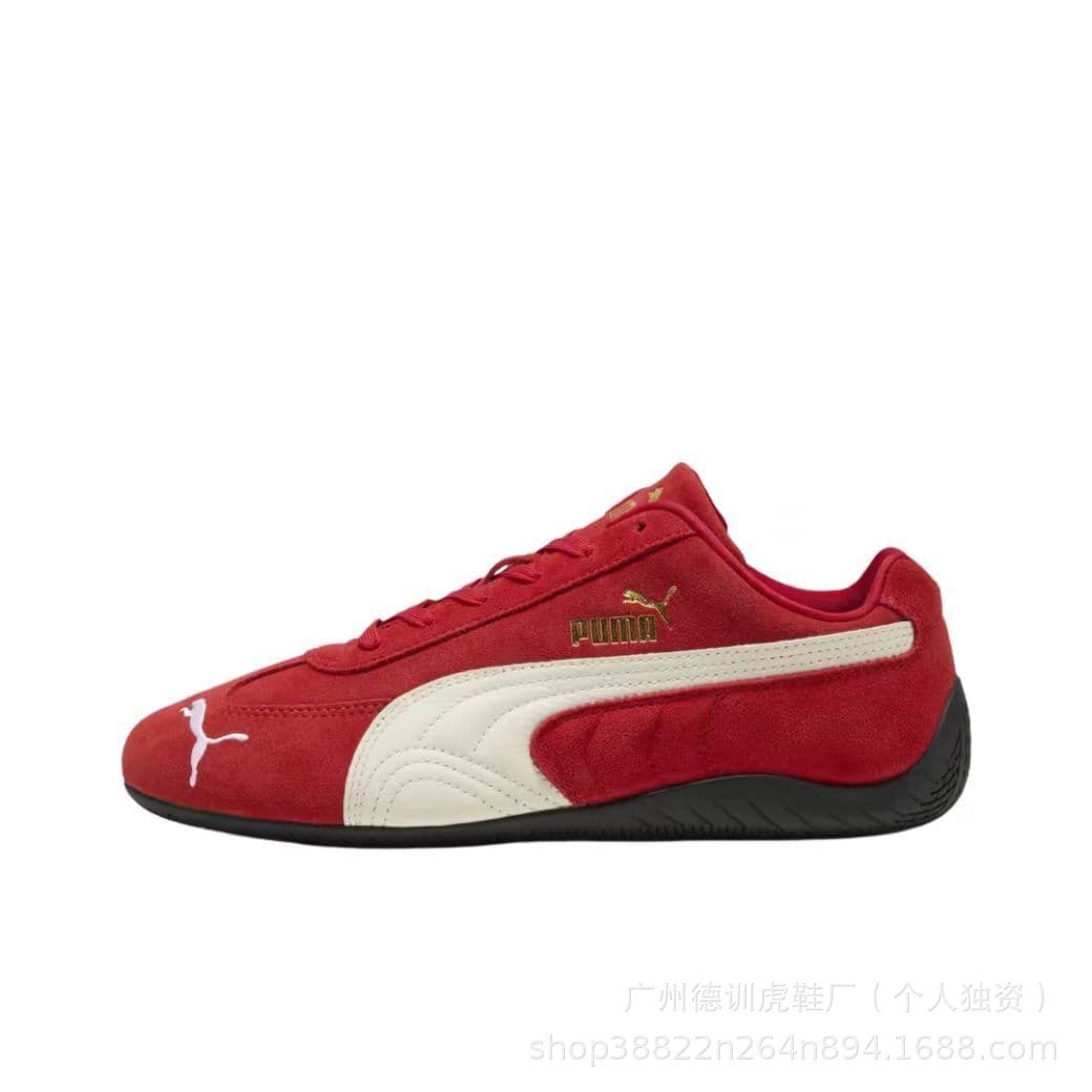 [Pure original lychee leather] Rose co-branded racing shoes PM classic SpeedcatOG suede thin-soled T-head women's shoes 6