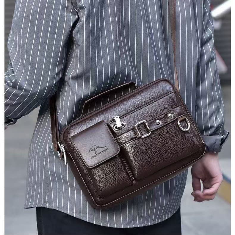 Cross-border popular men's briefcase bag cross-body men's shoulder bag men's handbag large capacity high-end business bag 4