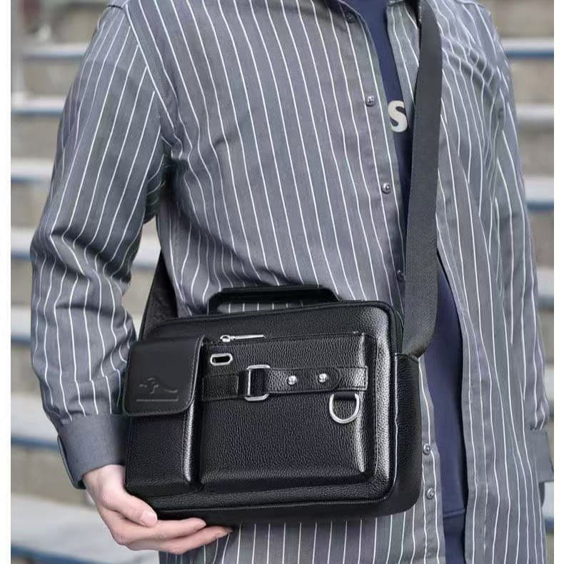 Cross-border popular men's briefcase bag cross-body men's shoulder bag men's handbag large capacity high-end business bag 5