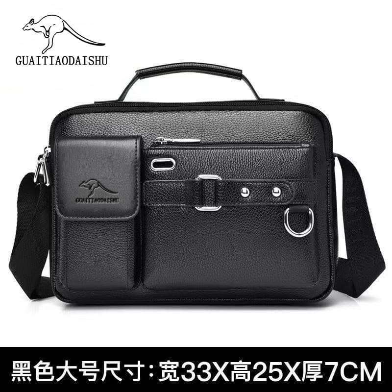 Cross-border popular men's briefcase bag cross-body men's shoulder bag men's handbag large capacity high-end business bag 6