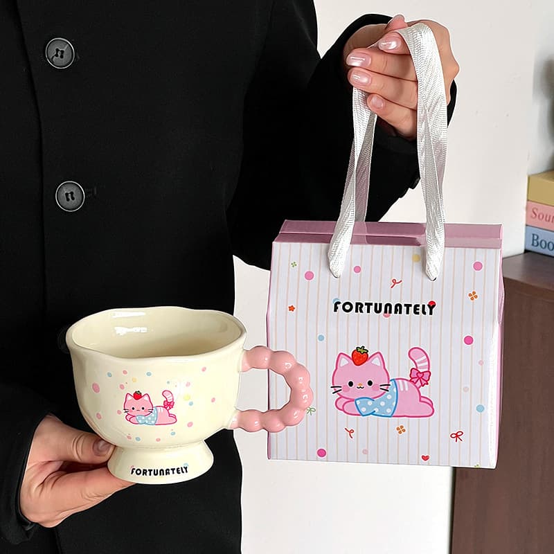 Cartoon cup set, souvenir, practical small gift, employee annual meeting, children's opening gift, birthday gift 5