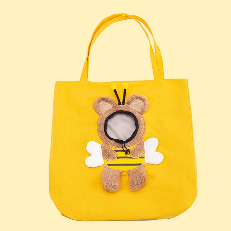 √Designed cat bag, cat outing bag, portable canvas hand-held shoulder bag, cat bag with exposed head for cats and dogs to go out 8