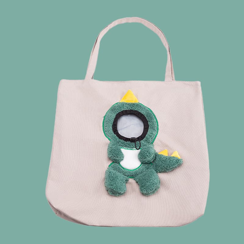 √Designed cat bag, cat outing bag, portable canvas hand-held shoulder bag, cat bag with exposed head for cats and dogs to go out 9