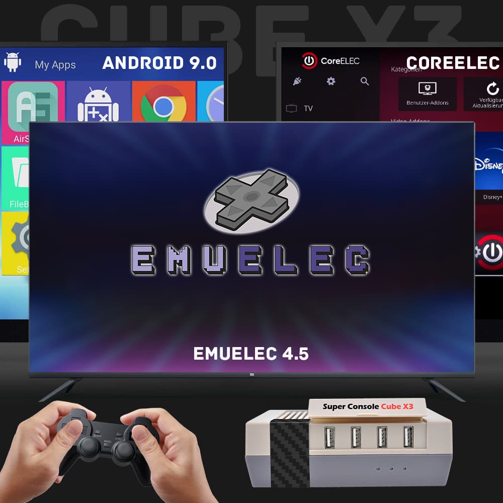 Cross-border Super Console CubeX3 three-system set-top box HD retro game console console fighting 3