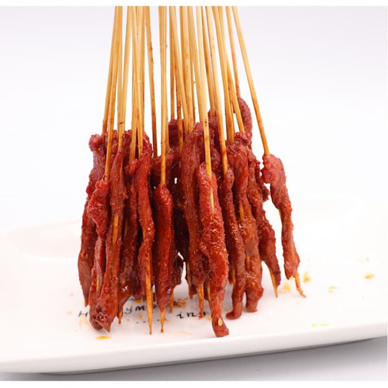 Hand-held small skewers of beef skewers, duck intestine skewers, barbecue fried iron plate Bobo chicken semi-finished products, commercial barbecue ingredients, free shipping 9