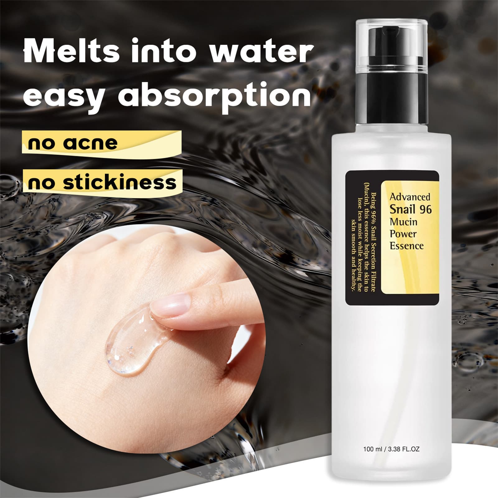 TK's popular Snail Mucin96% Power Repairin Essence snail mucus repair essence 5