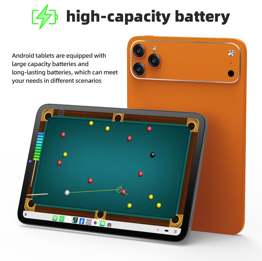 Npad23 Tablet PC 5G Card Full Netcom Google Store APP Download Video Call i17 Hermès Orange 3