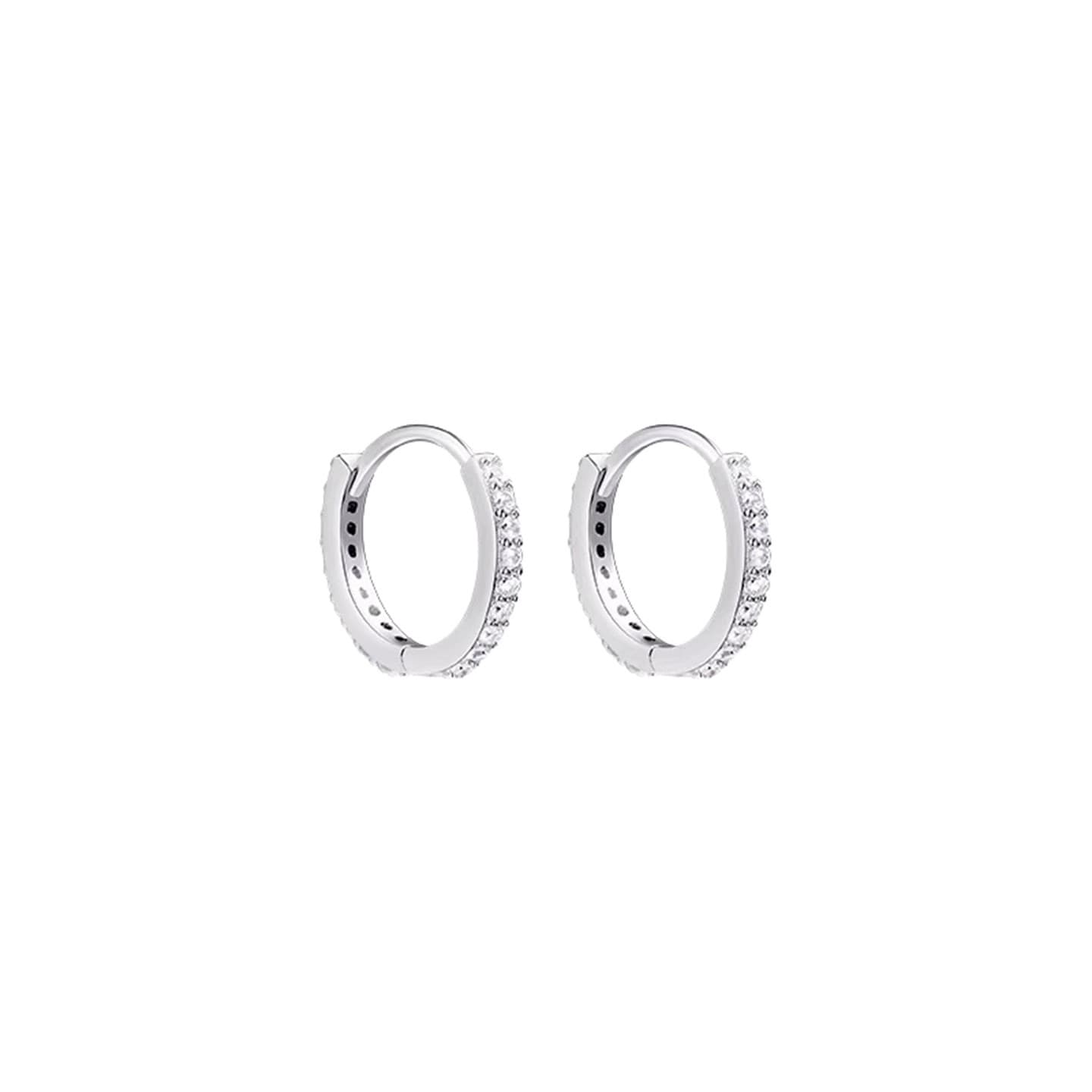 Super flash earrings for women 925 sterling silver needle ear piercing for sleeping, no need to take off, high-end micro-embedded small ear bone earrings, earrings, earrings 6