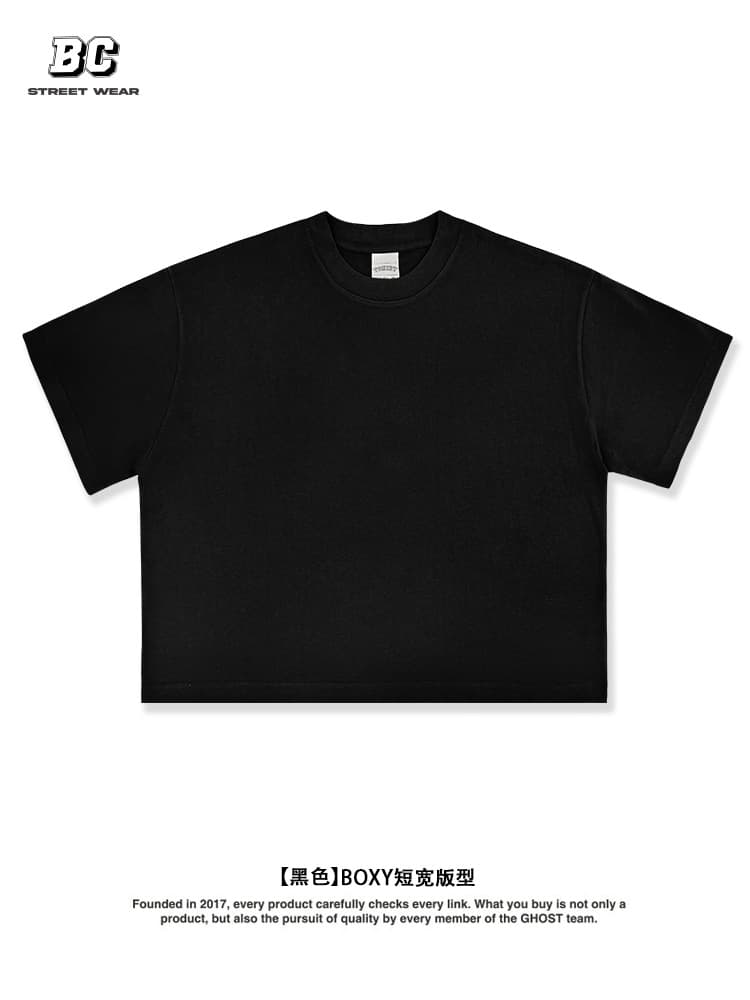 Boxy Fit Vintage Wash T-Shirt Crop Men 2