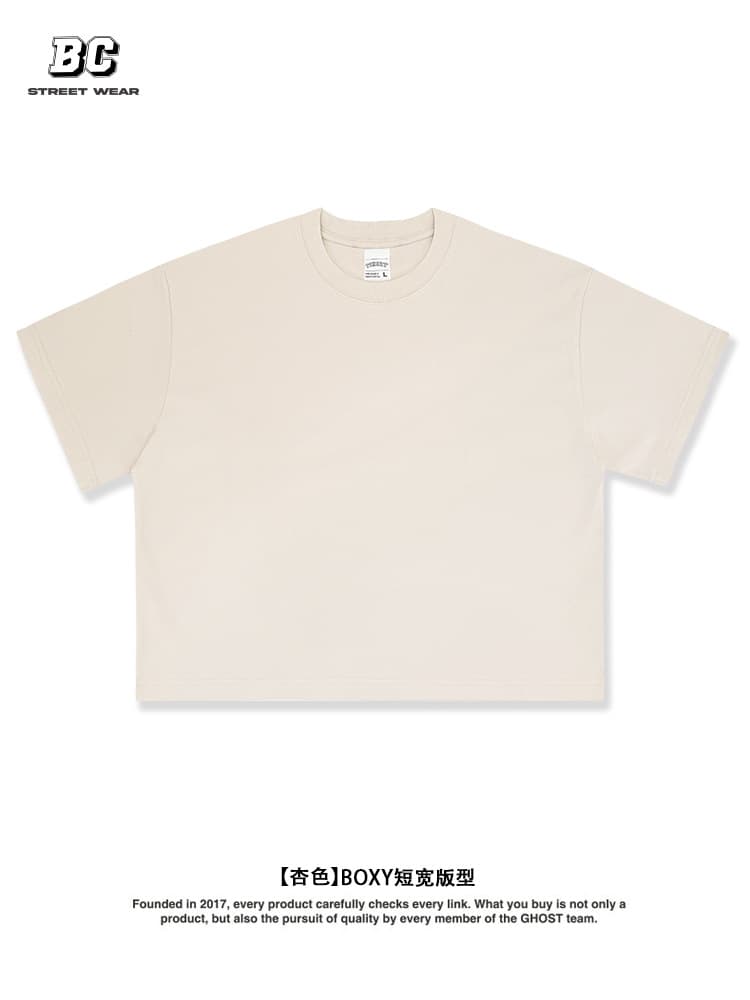 Boxy Fit Vintage Wash T-Shirt Crop Men 4