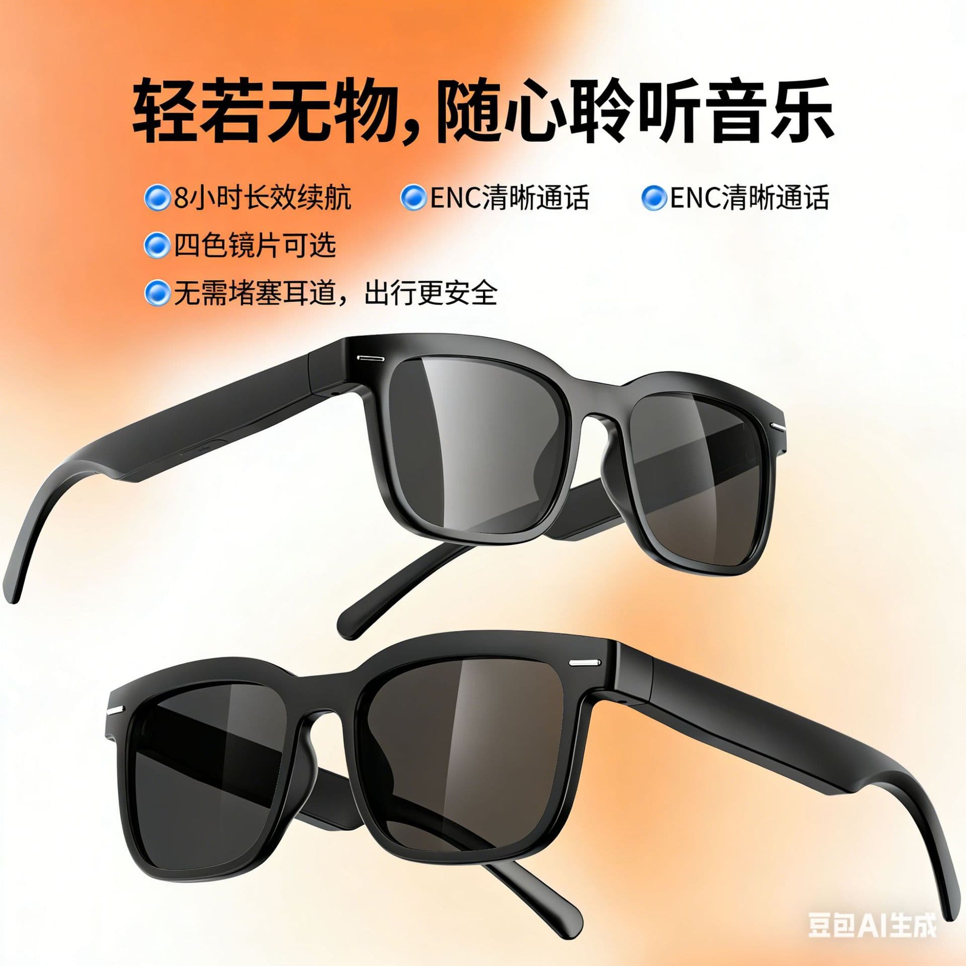 Smart glasses, telephone for navigator, bluetooth 1