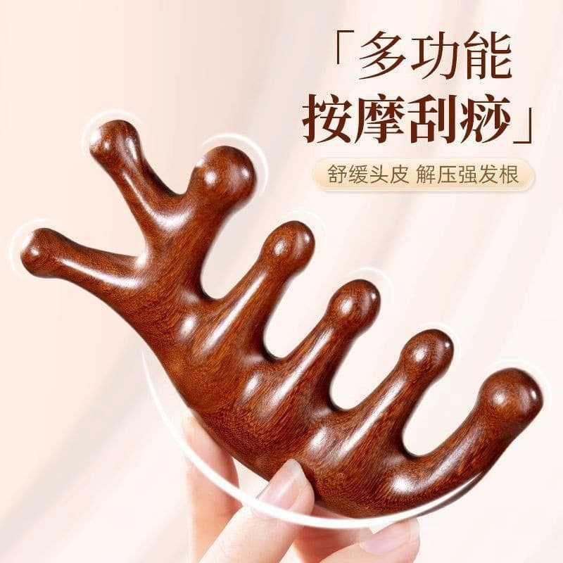 Massager sandalwood, universal brush 2