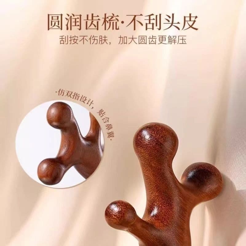Massager sandalwood, universal brush 3
