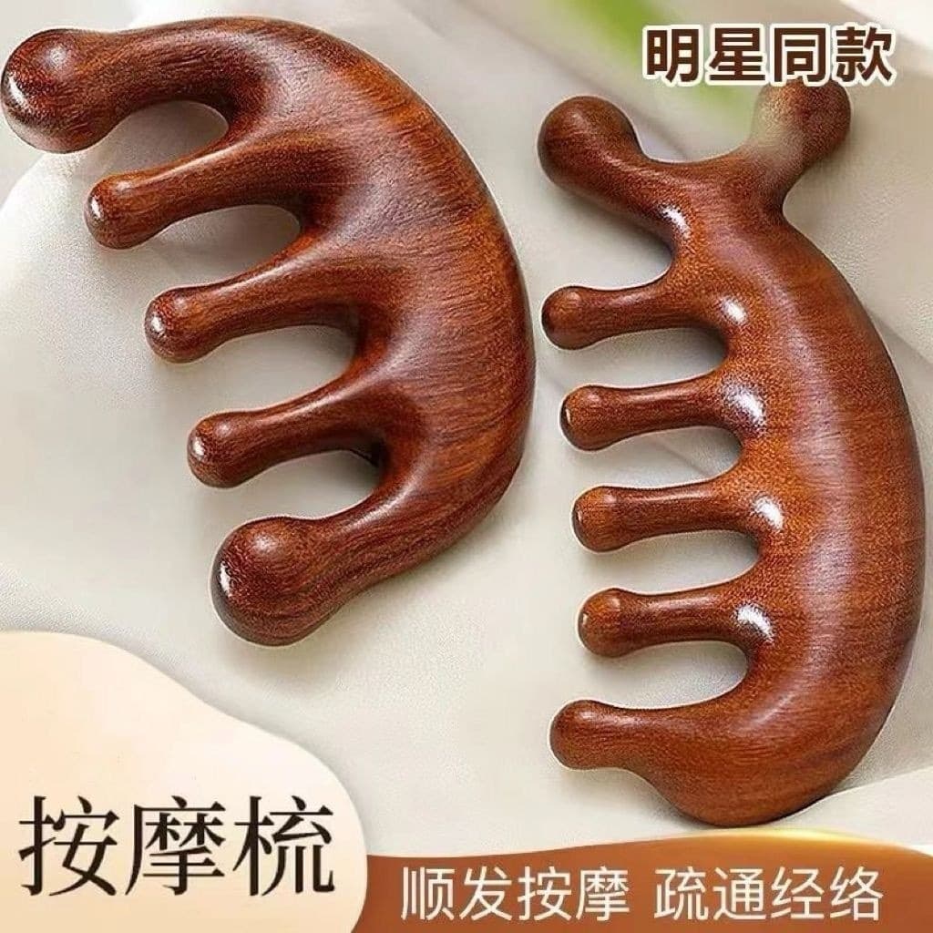 Massager sandalwood, universal brush 1