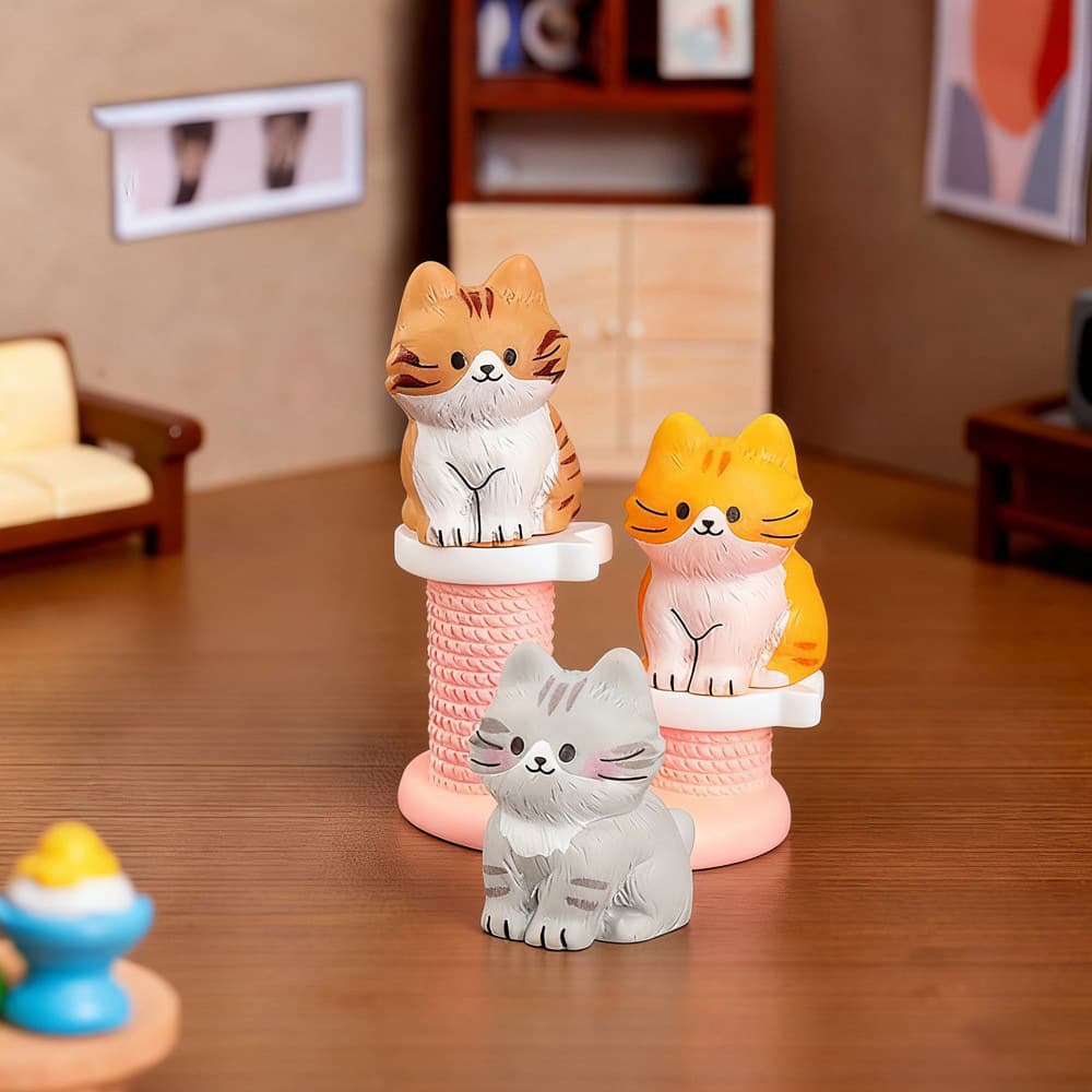 Micro landscape, table decorations with accessories, kitten, cat, DIY decoration 4