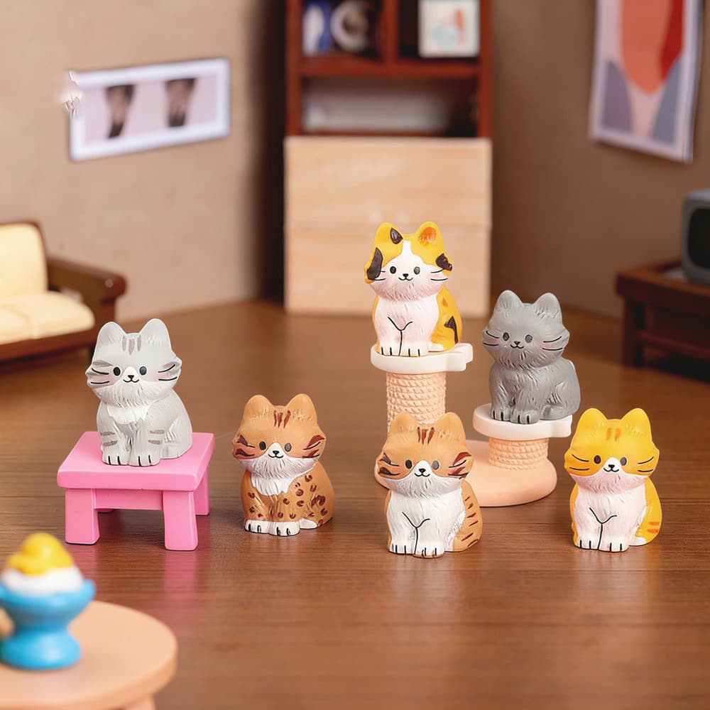 Micro landscape, table decorations with accessories, kitten, cat, DIY decoration 1