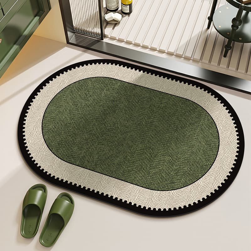 Retro carpet, quick dry non-slip doormat, french style, water absorbent 3