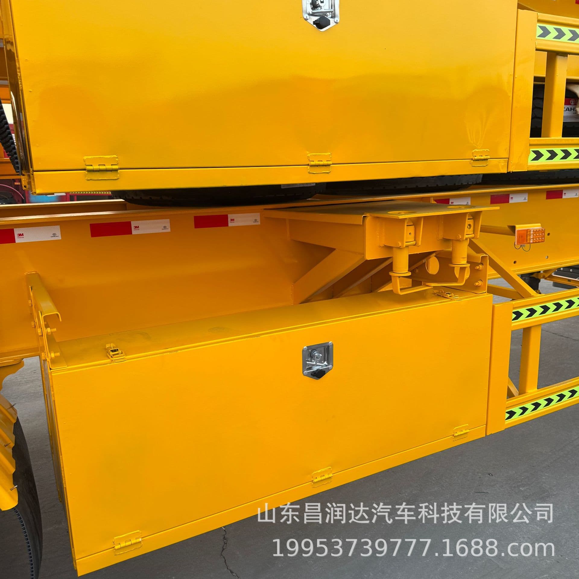 Two-Axle Container Frame Truck Transport Semi-Trailer 5M 3