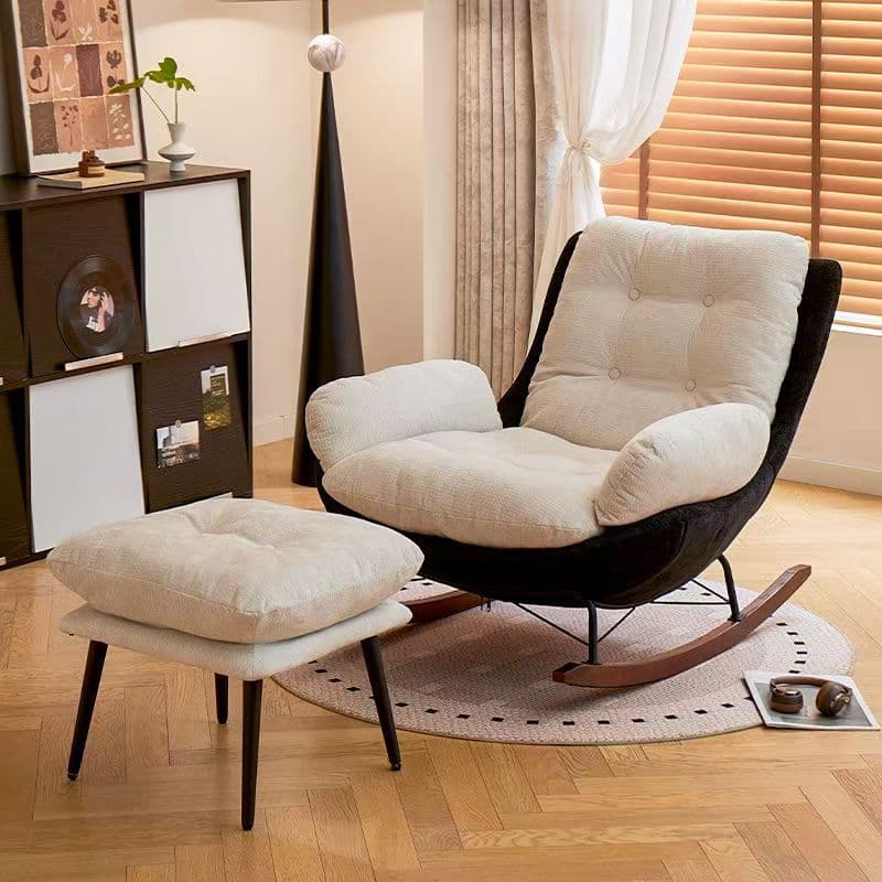 Lazy sofa nap lounge chair leisure rocking chair balcony sofa chair living room back chair single leisure sofa chair 1