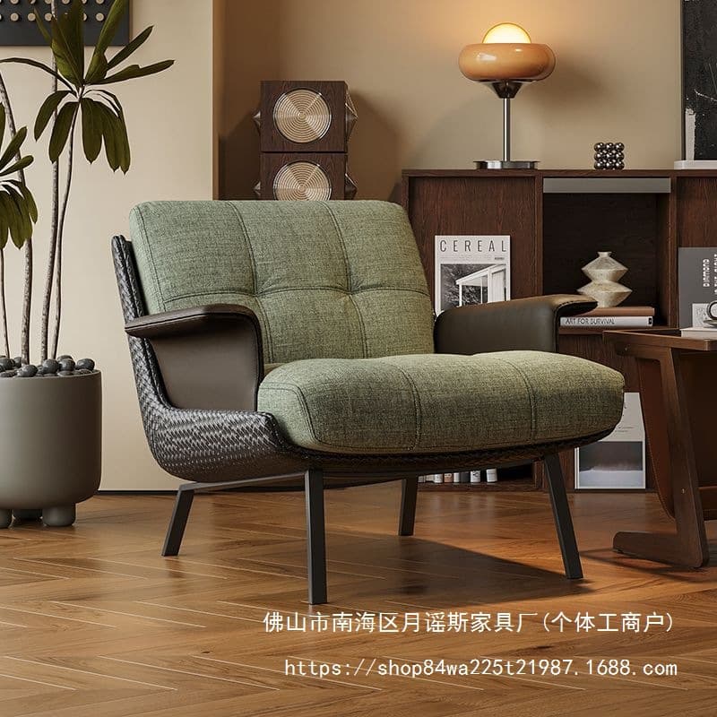 Italian minimalist sofa chair designer Daiki armchair living room antique style lazy leisure sofa chair 3