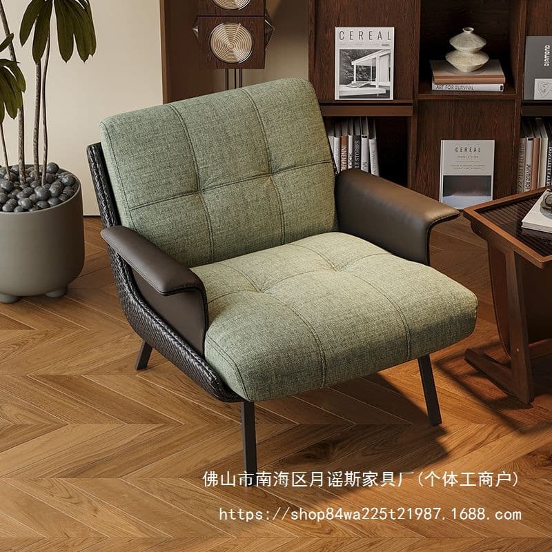 Italian minimalist sofa chair designer Daiki armchair living room antique style lazy leisure sofa chair 1