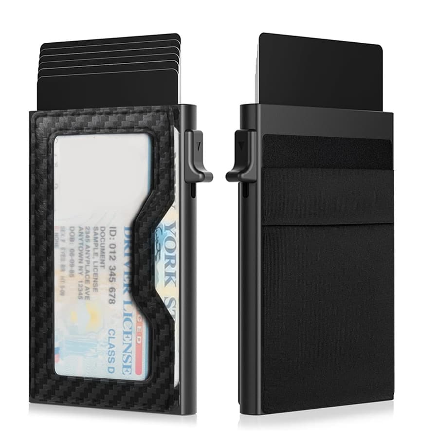 Ultra thin gold clip, wallet, card holder, metallic color, aluminum alloy 2