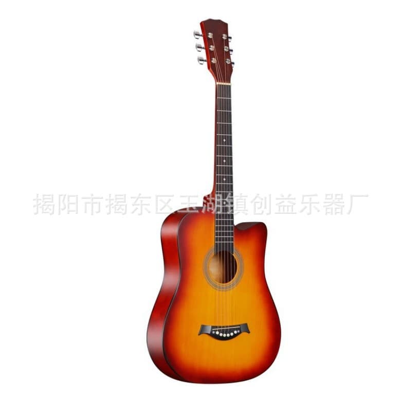 Guitar, practice for beginners, 38 inch, plus size, (Physicals)