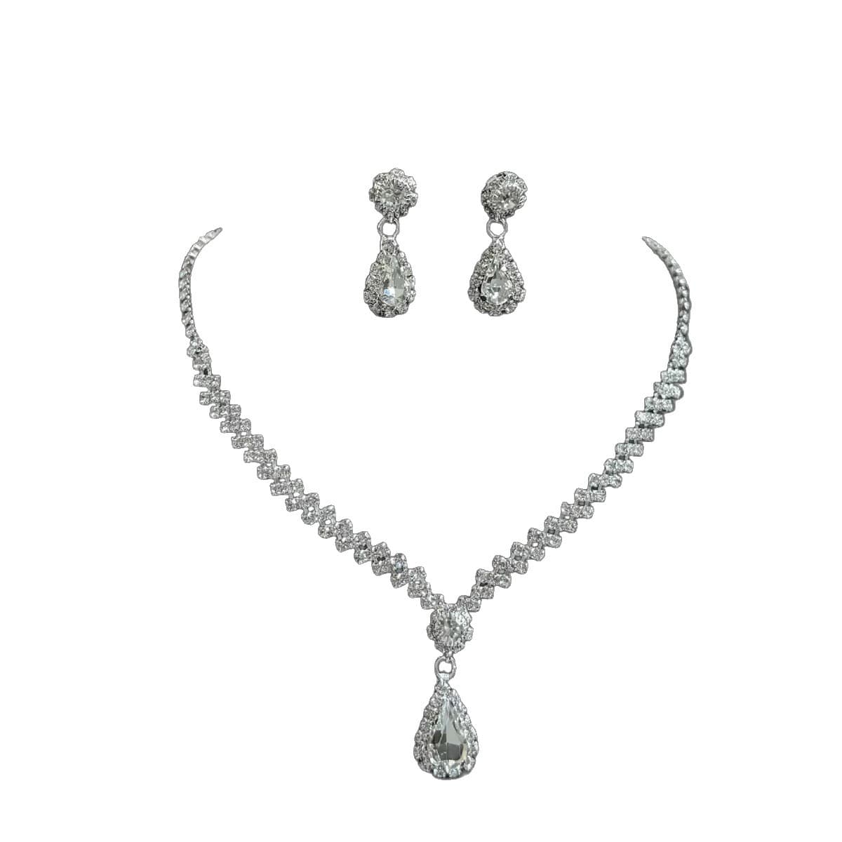 (Cross-border trading), metal necklace and earrings for bride, set, graduation party 5