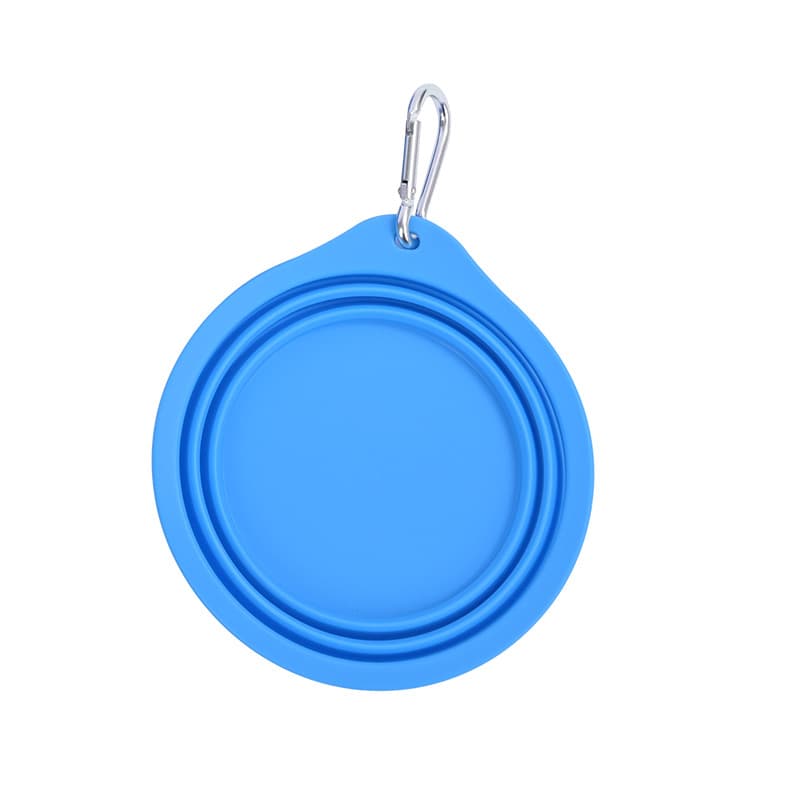 Folding silicone pet bowl Cat and dog basin drinking water feeding silicone folding bowl outdoor portable silicone folding pet bowl 9