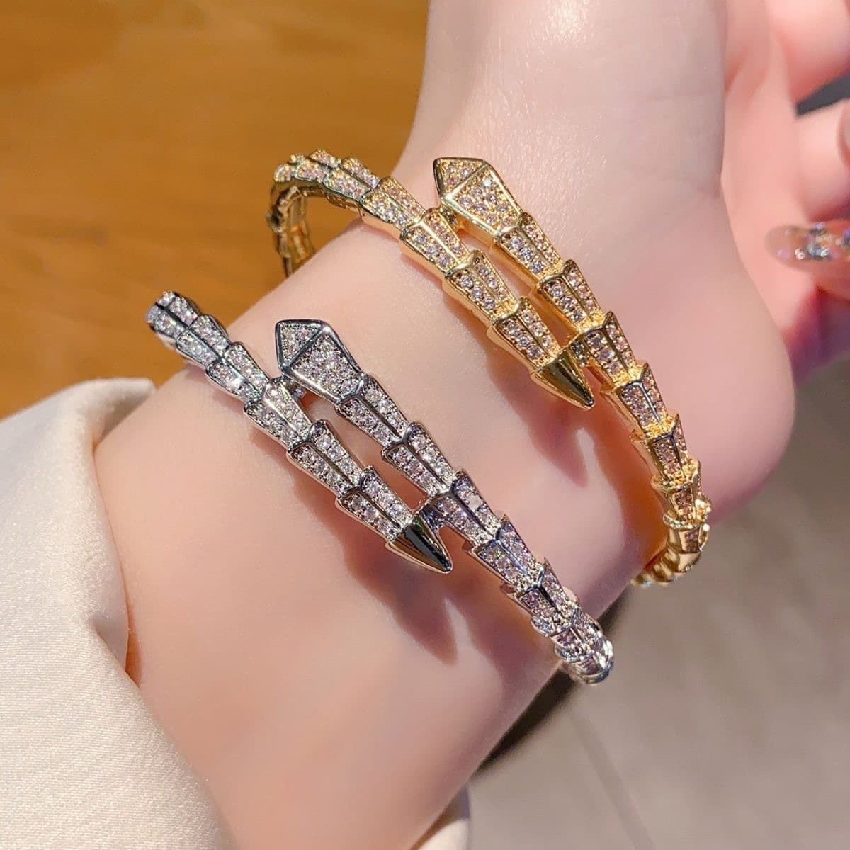 (Cross-border trading), golden bracelet, pink gold, diamond encrusted, for beloved 2