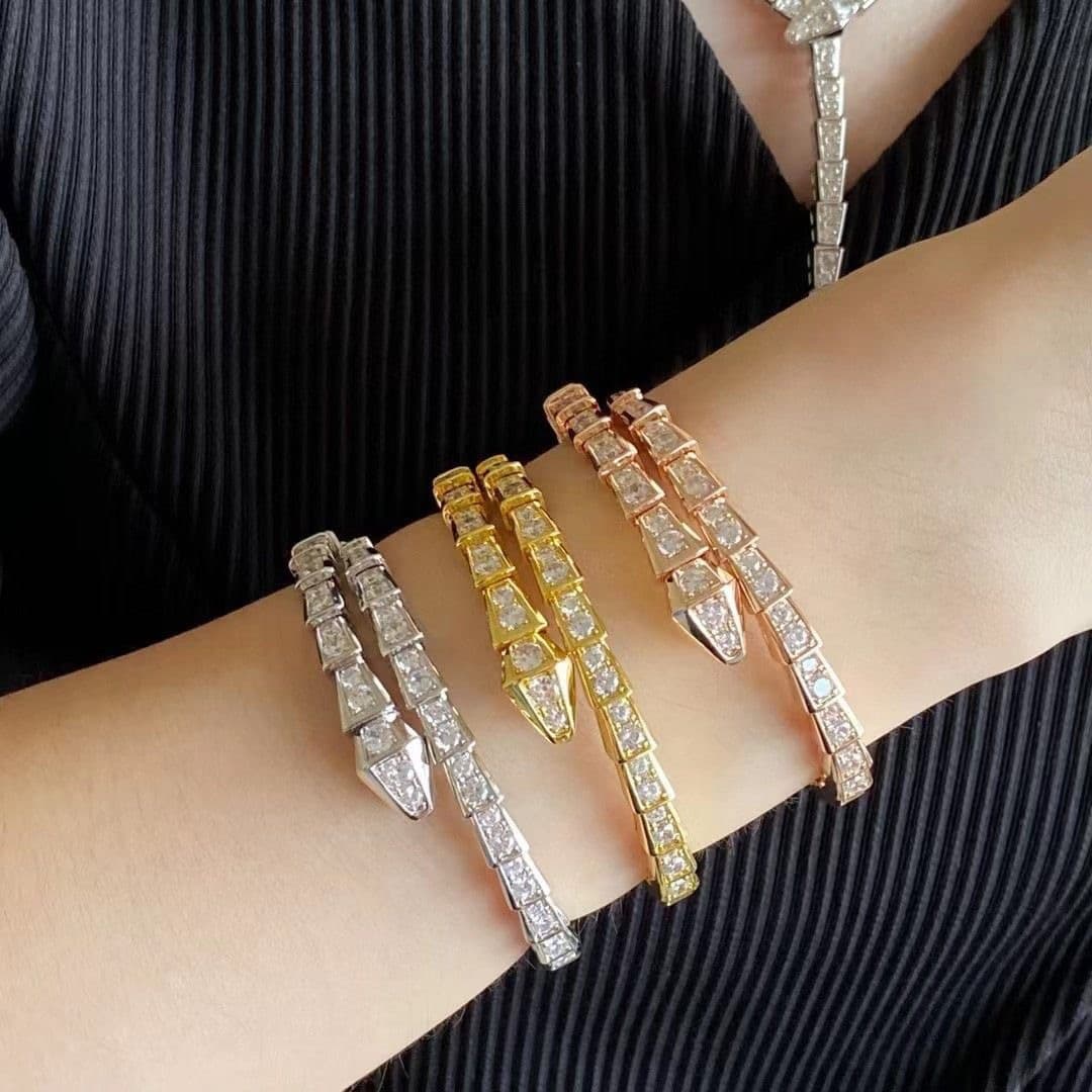 (Cross-border trading), golden bracelet, pink gold, diamond encrusted, for beloved 4