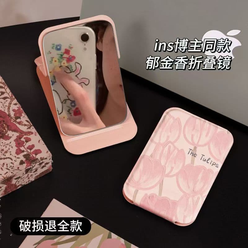 (Cross-border trading), handheld folding small table mirror 3
