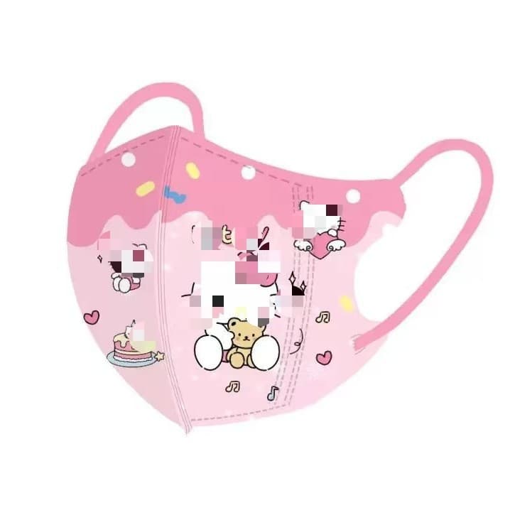 Three dimensional cartoon medical mask, cute pack, 4-12 years, 3D 2