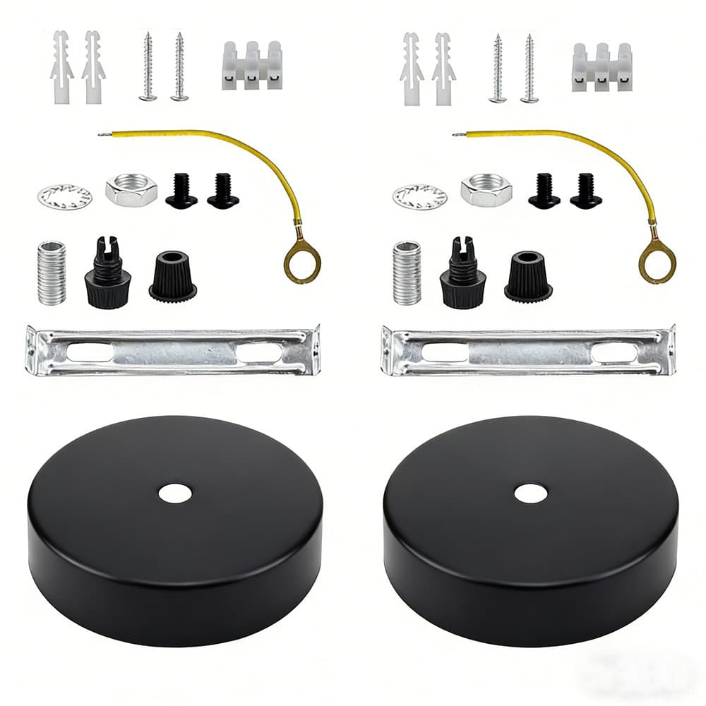 2 pack metal retro ceiling fan chandelier disc ceiling plate ceiling cover home decoration DIY lighting accessories 1