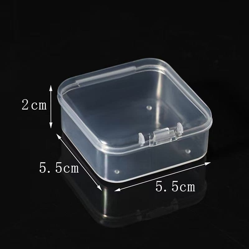 Square plastic transparent box, storage system, 5.5cm 3