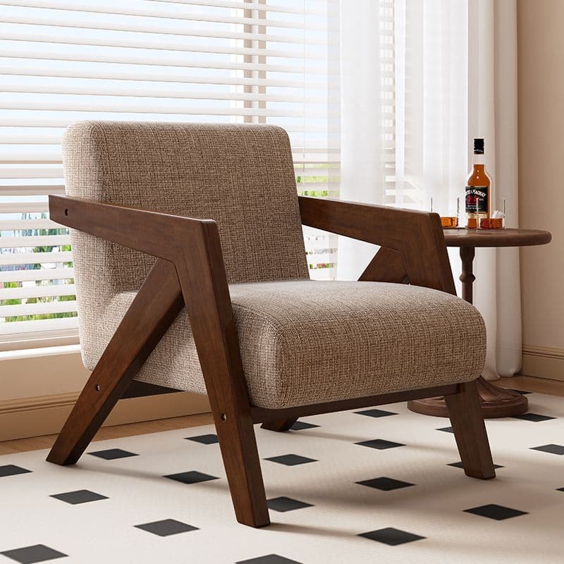 Design retro sofa from natural wood, french style 2